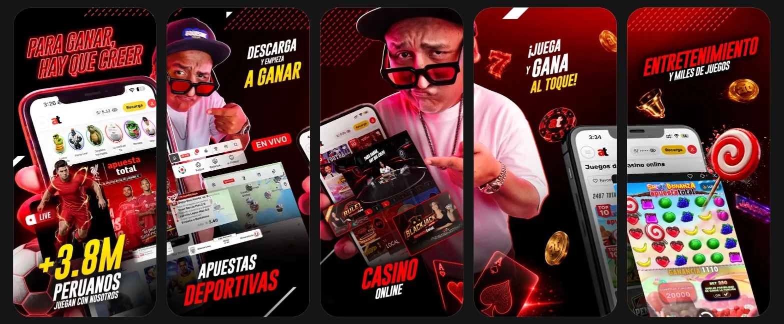 App de Apuesta Total Perú para apuestas deportivas y casino