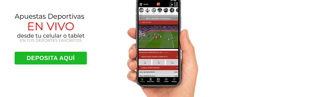 Apuestas en vivo desde el celular en Caliente Perú