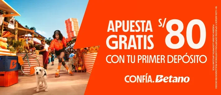 Bono de bienvenida de Betano Perú: apuesta gratis de S/ 80 con el primer depósito