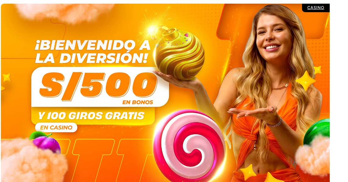 Bono de bienvenida de Inkabet para casino: S/ 500 en bonos y 100 giros gratis