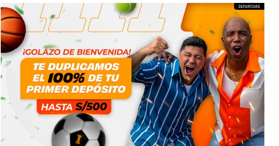 Bono de bienvenida de Inkabet para deportes: 100 % hasta S/ 500