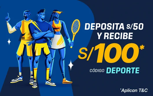 Bono de bienvenida de deportes de RushBet: deposita S/ 50 y recibe S/ 100 con el código DEPORTE